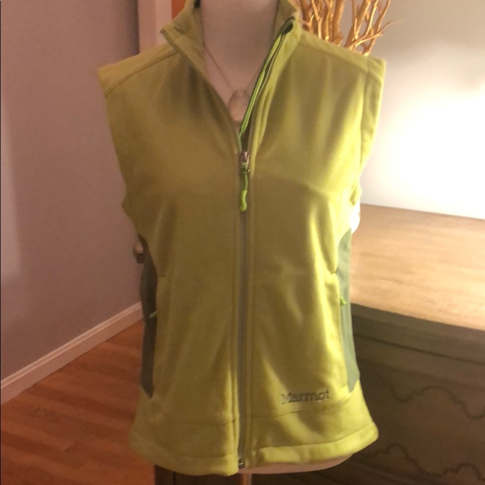 Marmot green windstopper fleece vest